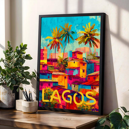 Lagos Cityscape Travel Wall Art Print