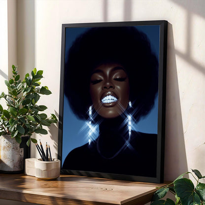 Glamorous Smile Wall Art Print