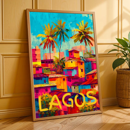 Lagos Cityscape Travel Wall Art Print