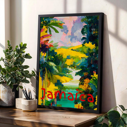 Jamaican Landscape Travel Wall Art Print