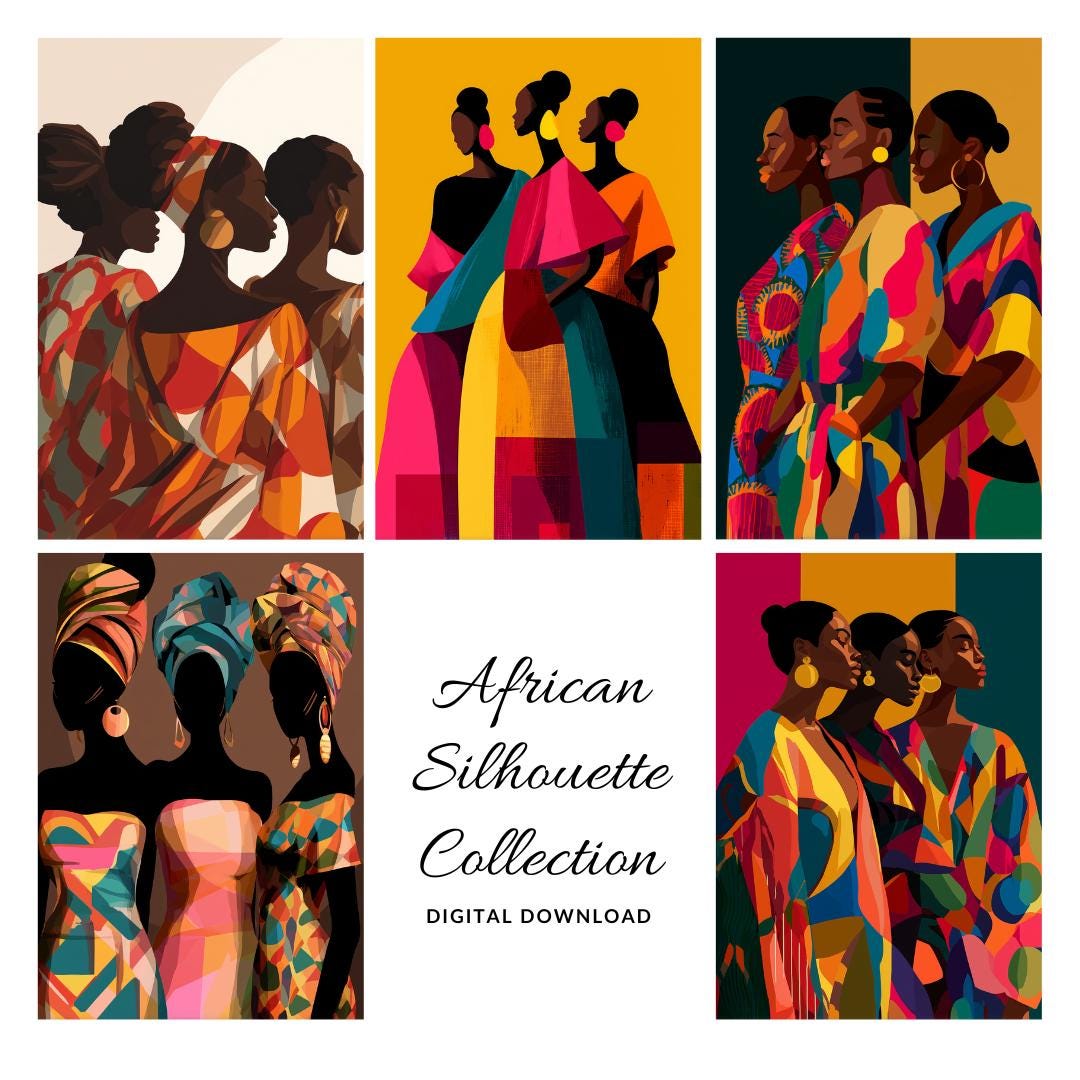 African Silhouette Print (Digital Download)