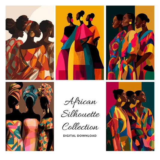 African Silhouette Print (Digital Download)