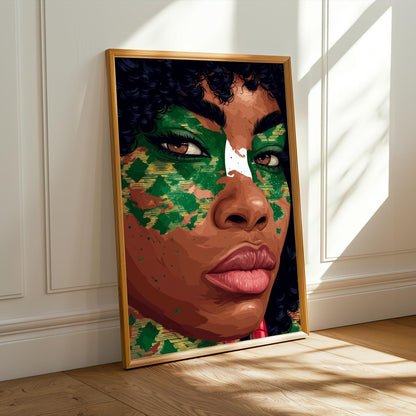 Nigerian Flag Print Wall Art Print Soluna Soul