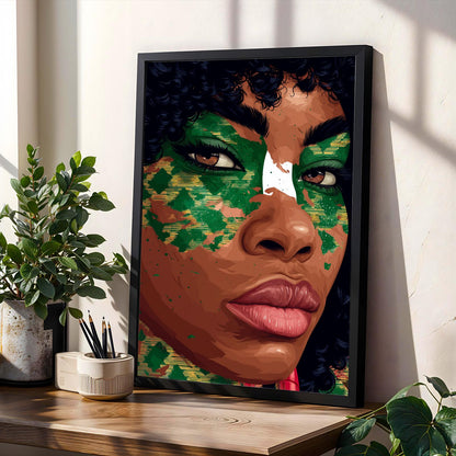 Nigerian Flag Print Wall Art Print Soluna Soul