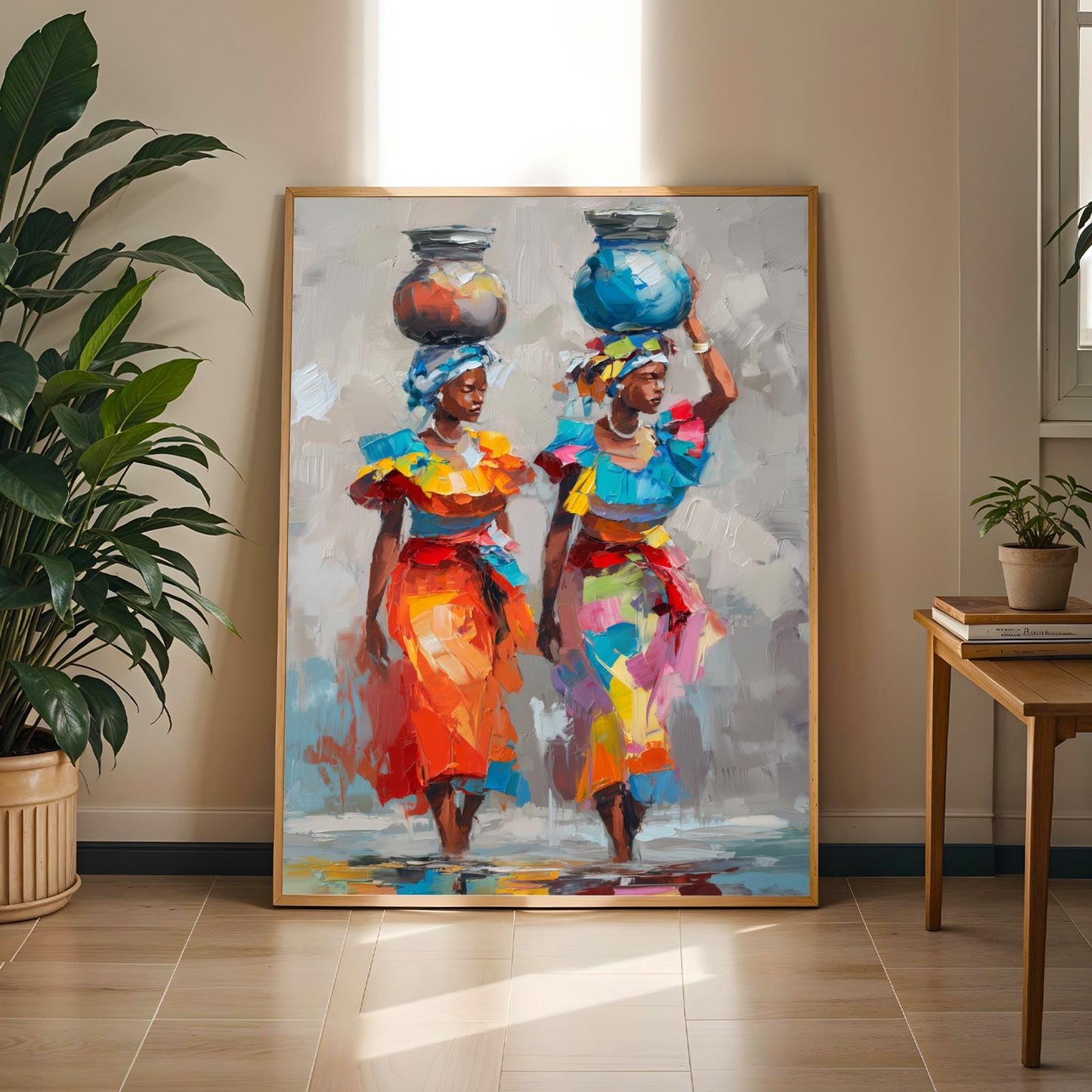 African Contemporary Wall Art Print Soluna Soul