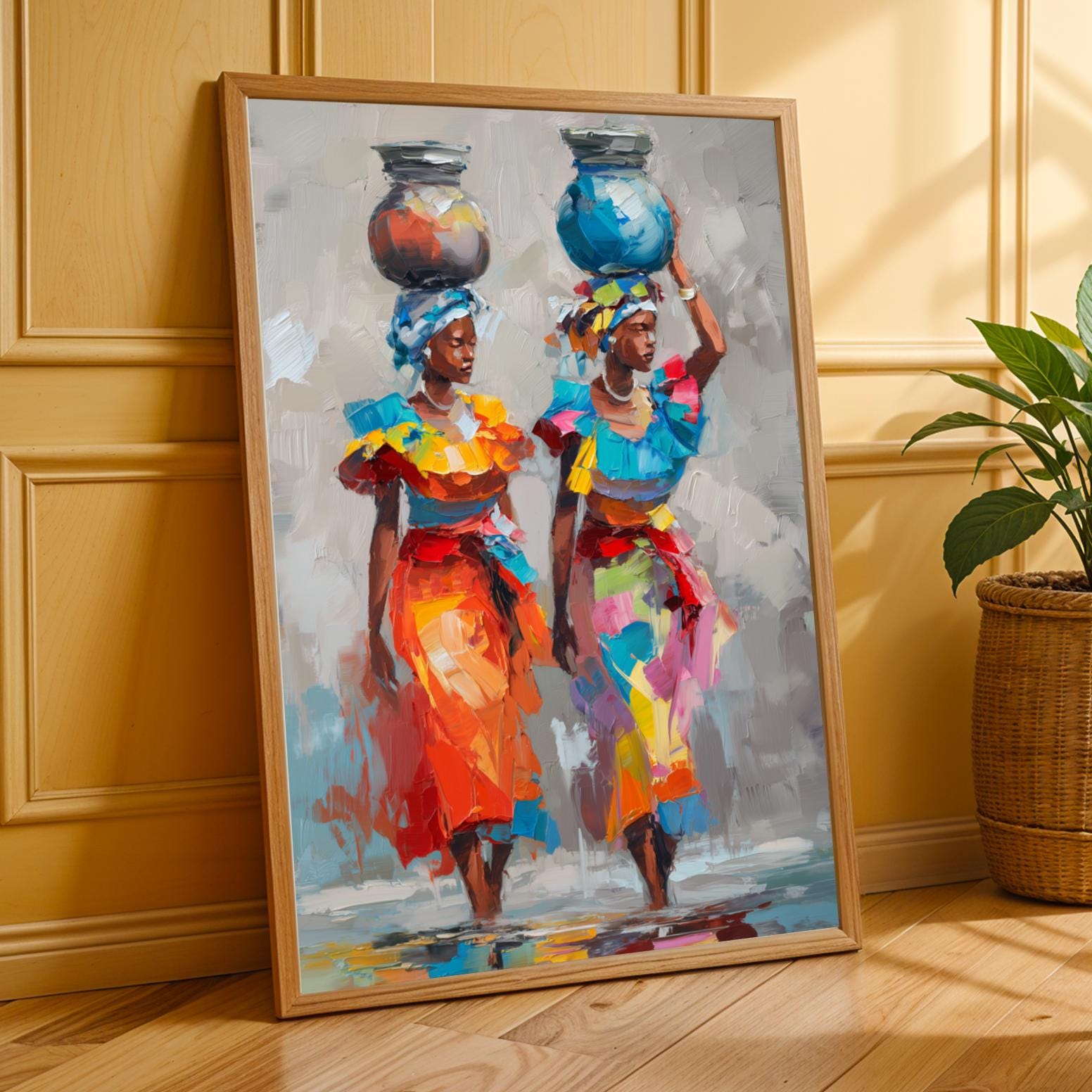 African Contemporary Wall Art Print Soluna Soul