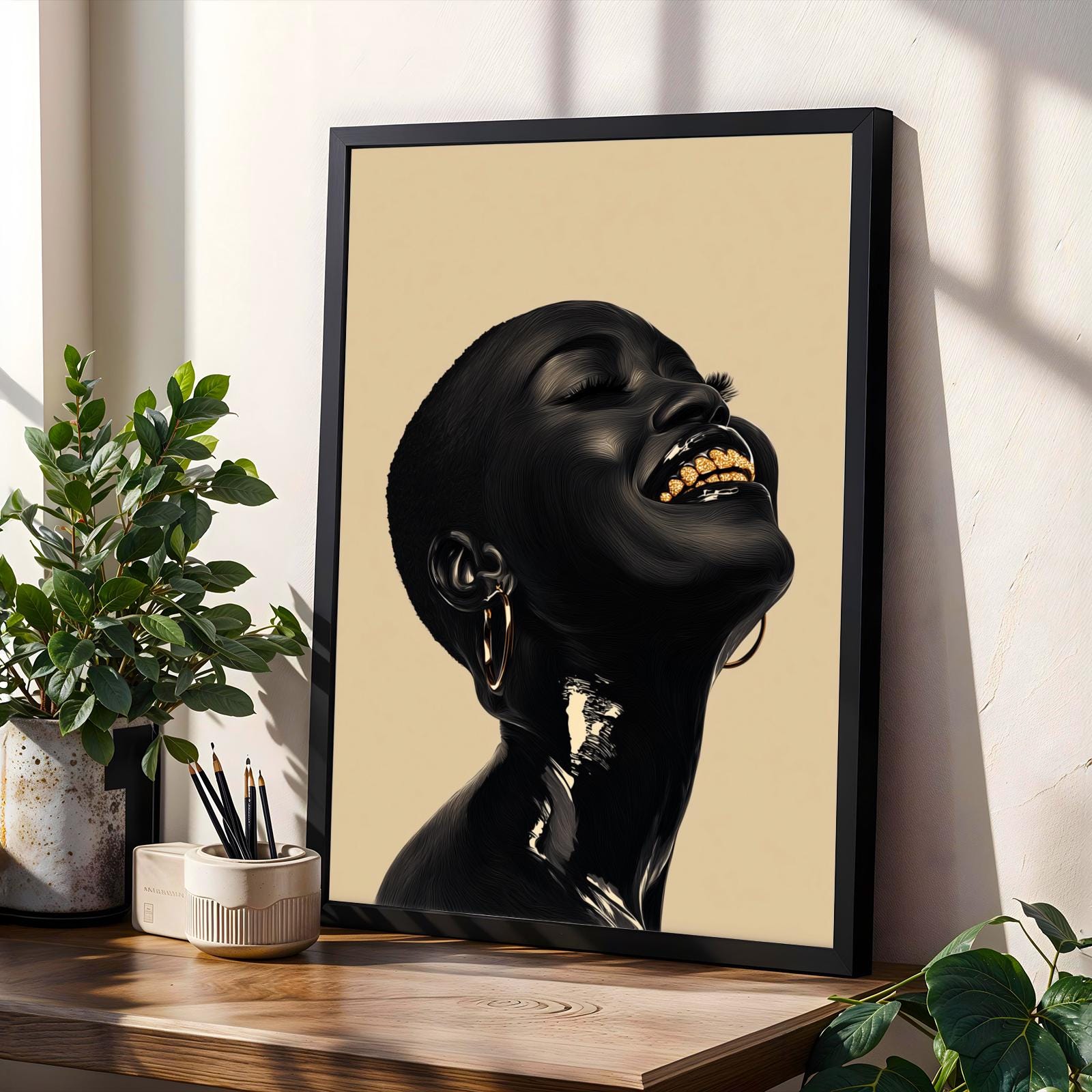 African Beauty Wall Art Print Soluna Soul