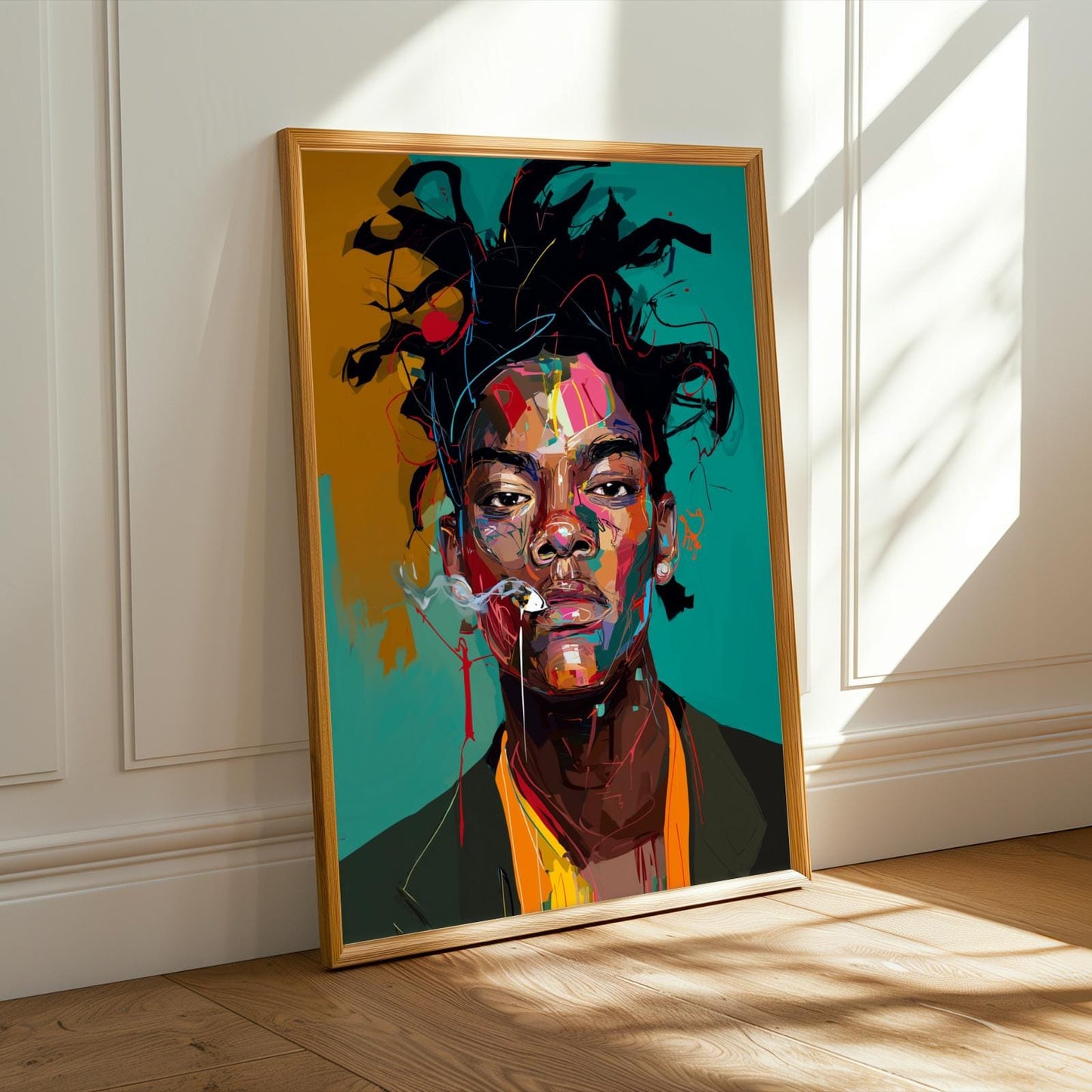 Basquiat Inspired Wall Art Print Soluna Soul