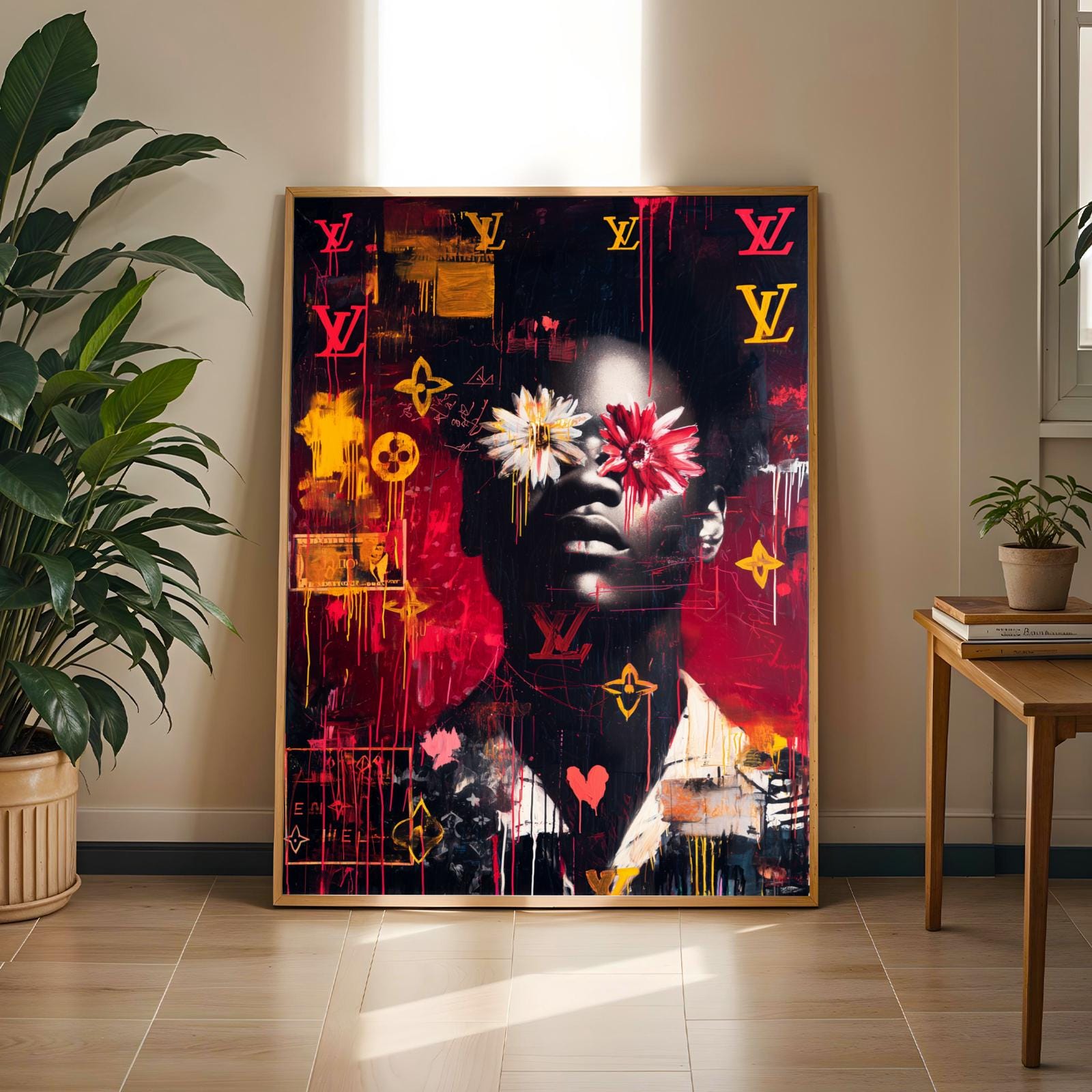 Monochrome Portrait Wall Art Print Soluna Soul