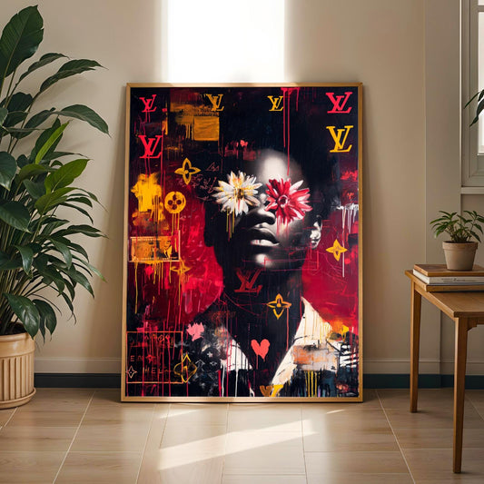 Monochrome Portrait Wall Art Print Soluna Soul