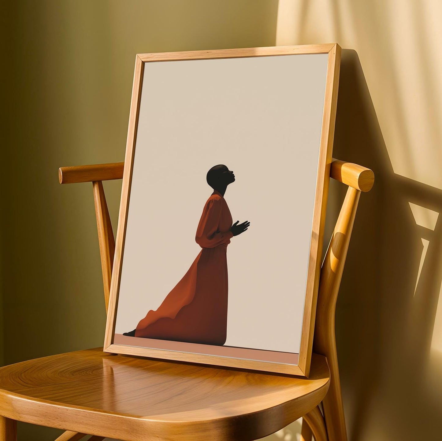 Surrender Silhouette Wall Art Print Soluna Soul