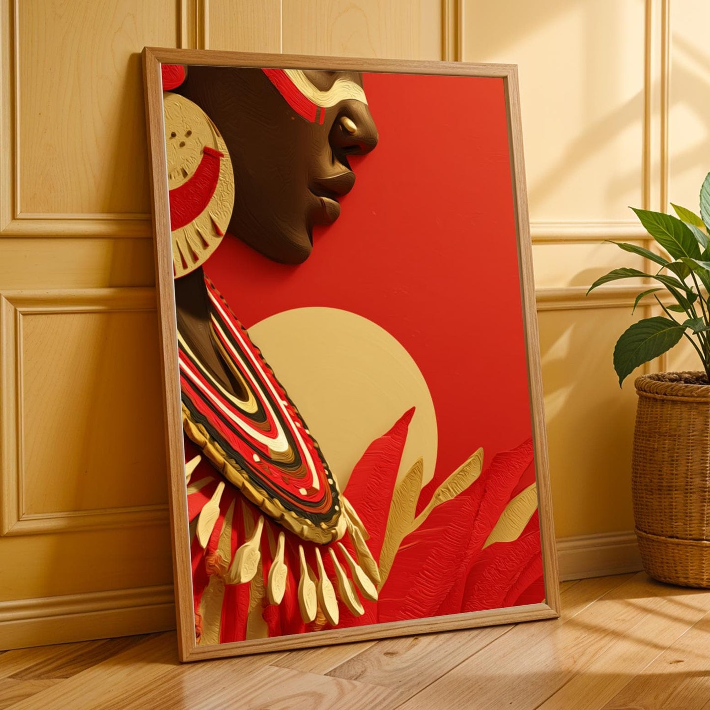 Adorned Figure Portrait Wall Art Print Soluna Soul
