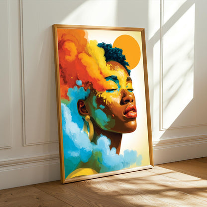 Color-Splash Portrait Wall Art Print Soluna Soul