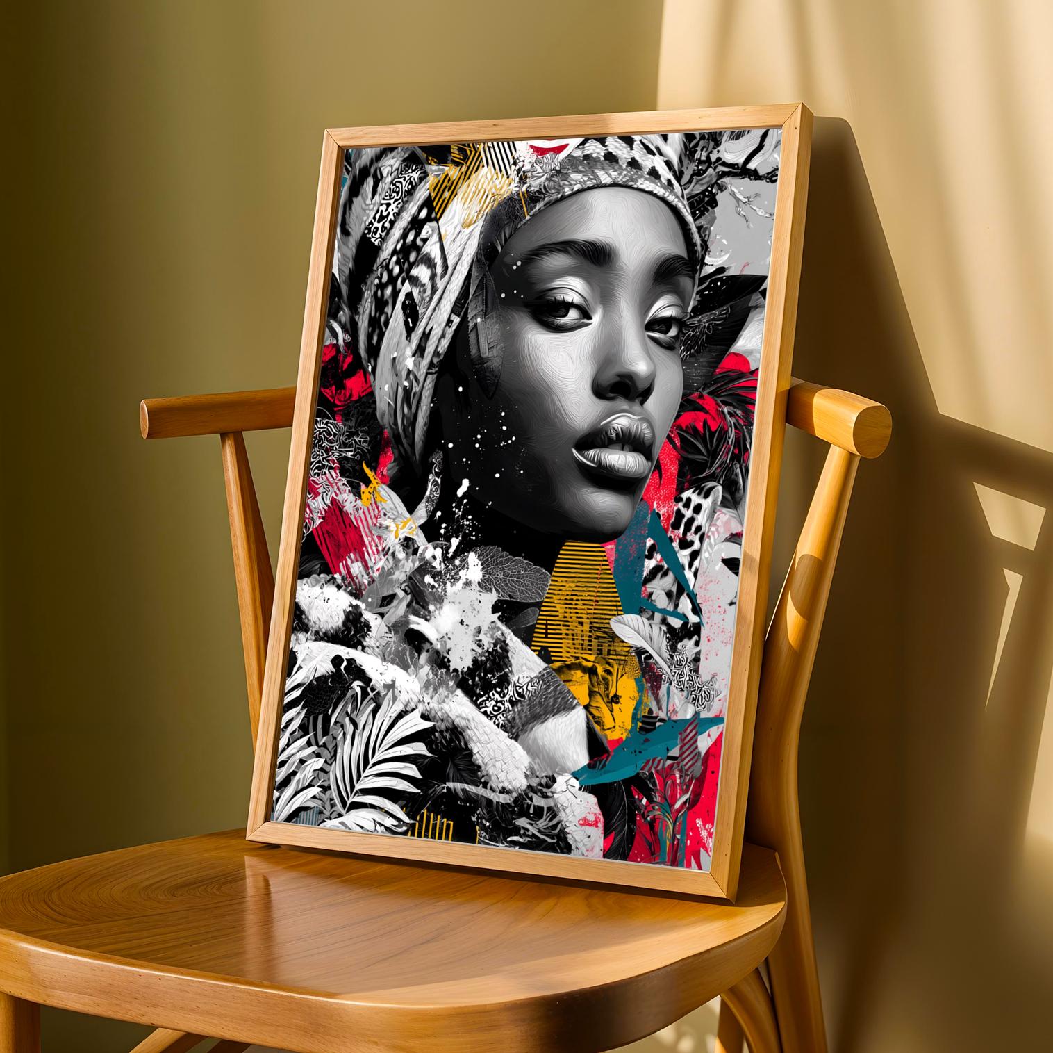 Regal Woman Portrait Wall Art Print Soluna Soul