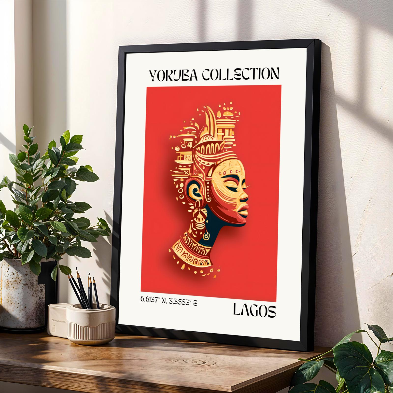 Yoruba Collection V4 Wall Art Print Soluna Soul