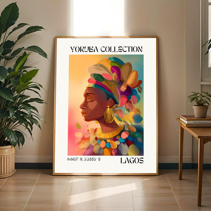 Yoruba Collection V5 Wall Art Print Soluna Soul