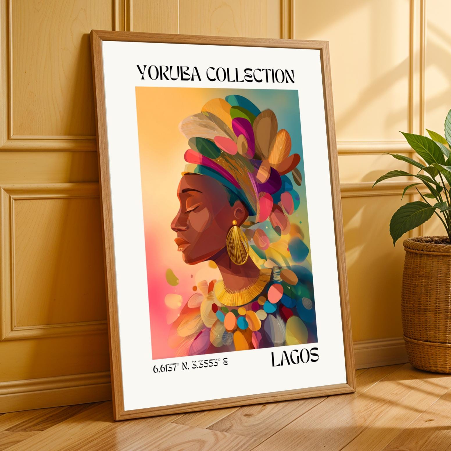 Yoruba Collection V5 Wall Art Print Soluna Soul