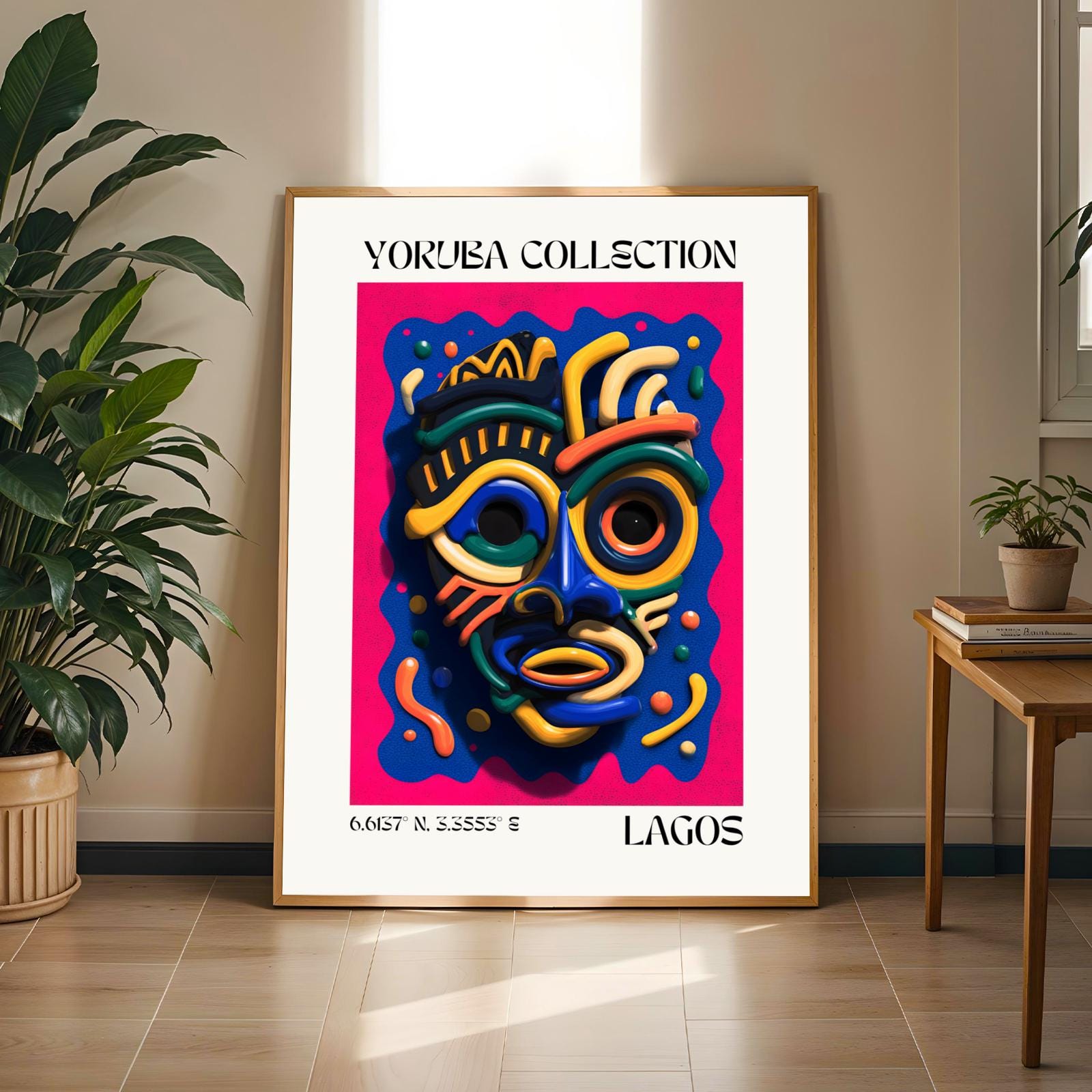 Yoruba Collection V7 Wall Art Print Soluna Soul