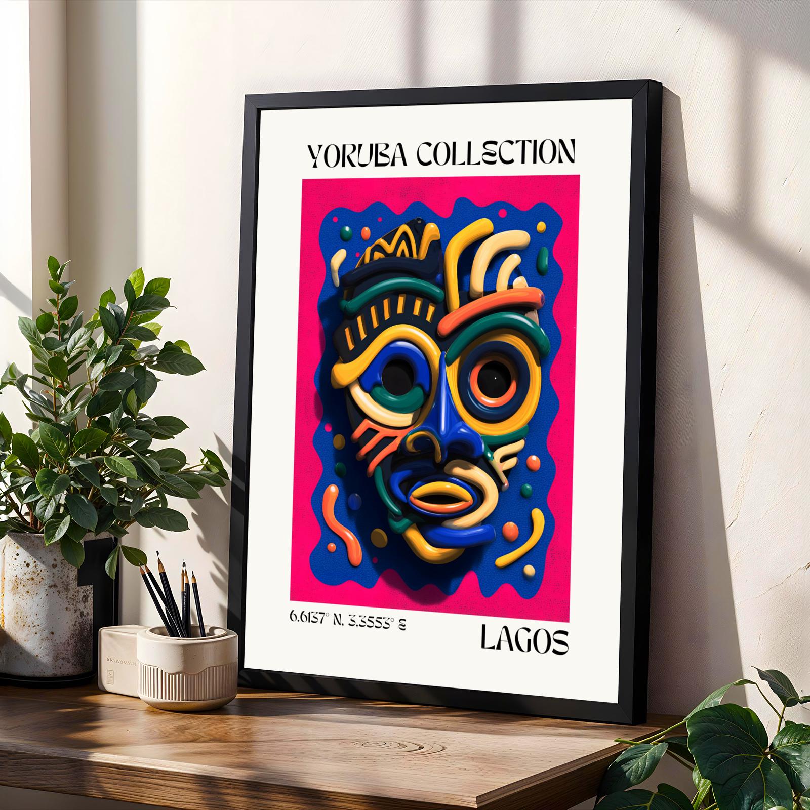 Yoruba Collection V7 Wall Art Print Soluna Soul