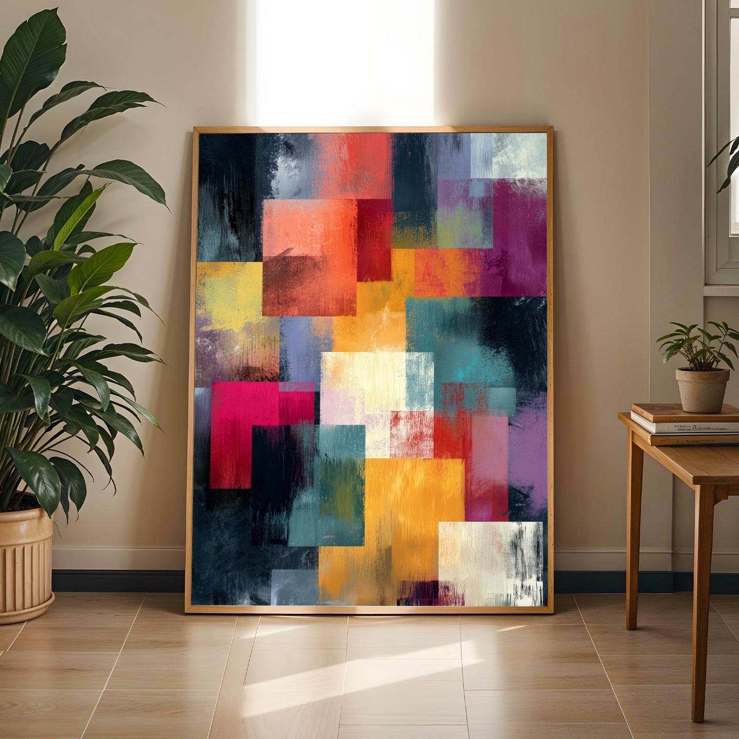 Abstract Color Block Wall Art Print Soluna Soul