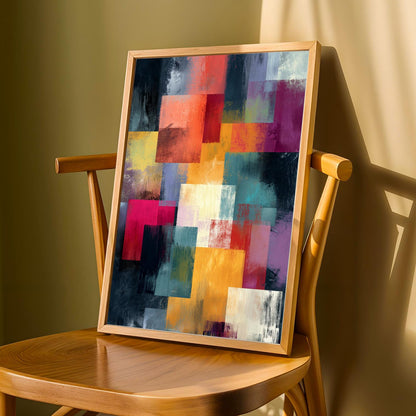Abstract Color Block Wall Art Print Soluna Soul