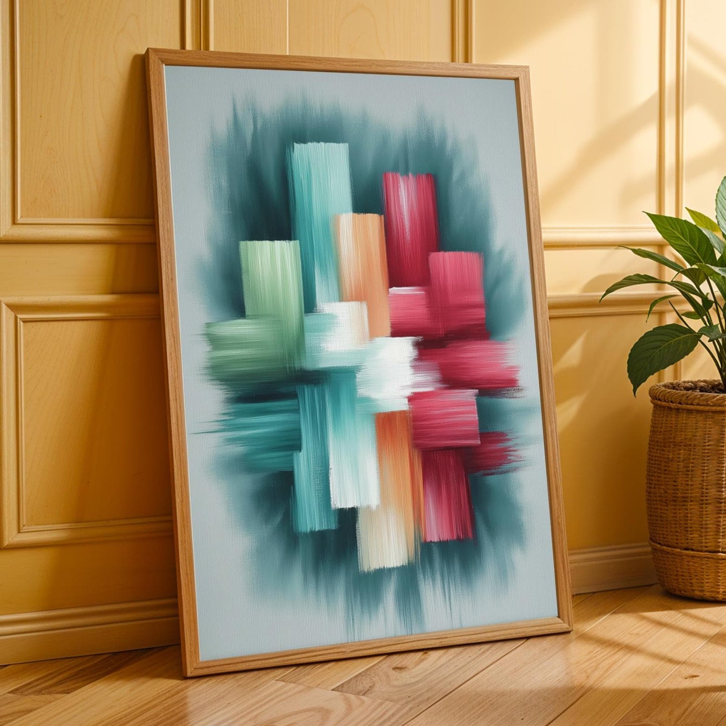 Abstract Brushstrokes Wall Art Print Soluna Soul