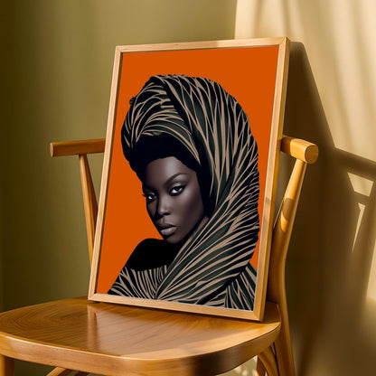 African Beauty Wall Art Print Soluna Soul