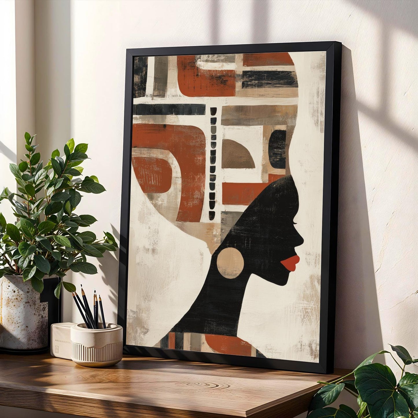 Afrocentric Silhouette Wall Art Print Soluna Soul