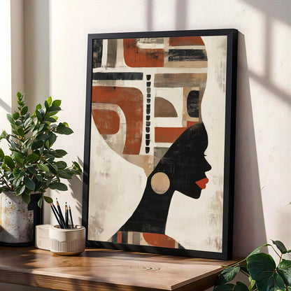 Afrocentric Silhouette Wall Art Print Soluna Soul