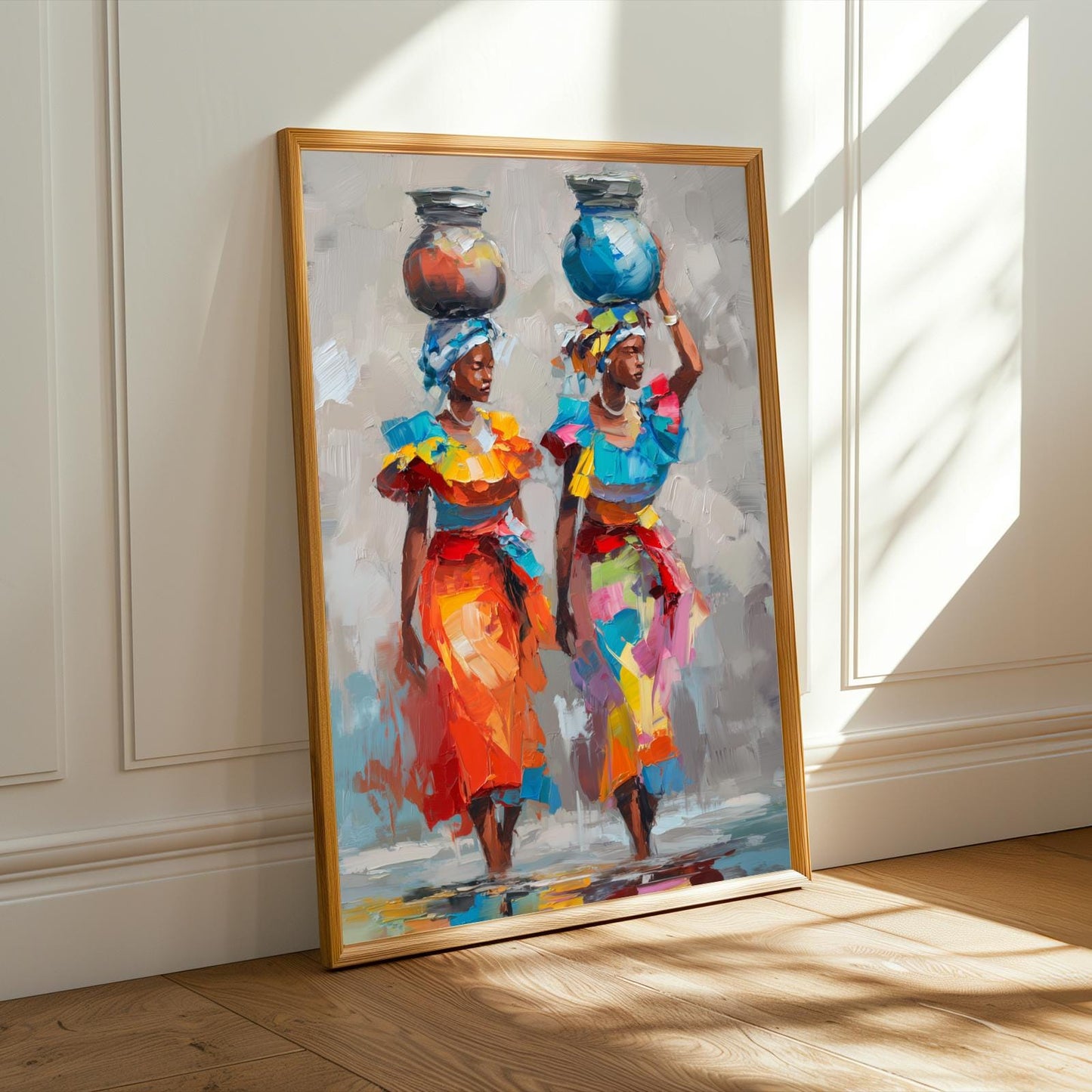 African Contemporary Wall Art Print Soluna Soul
