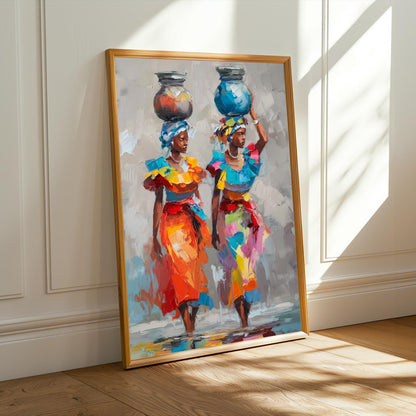 African Contemporary Wall Art Print Soluna Soul