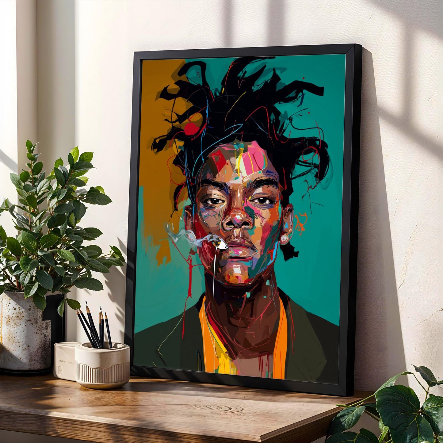 Basquiat Inspired Wall Art Print Soluna Soul