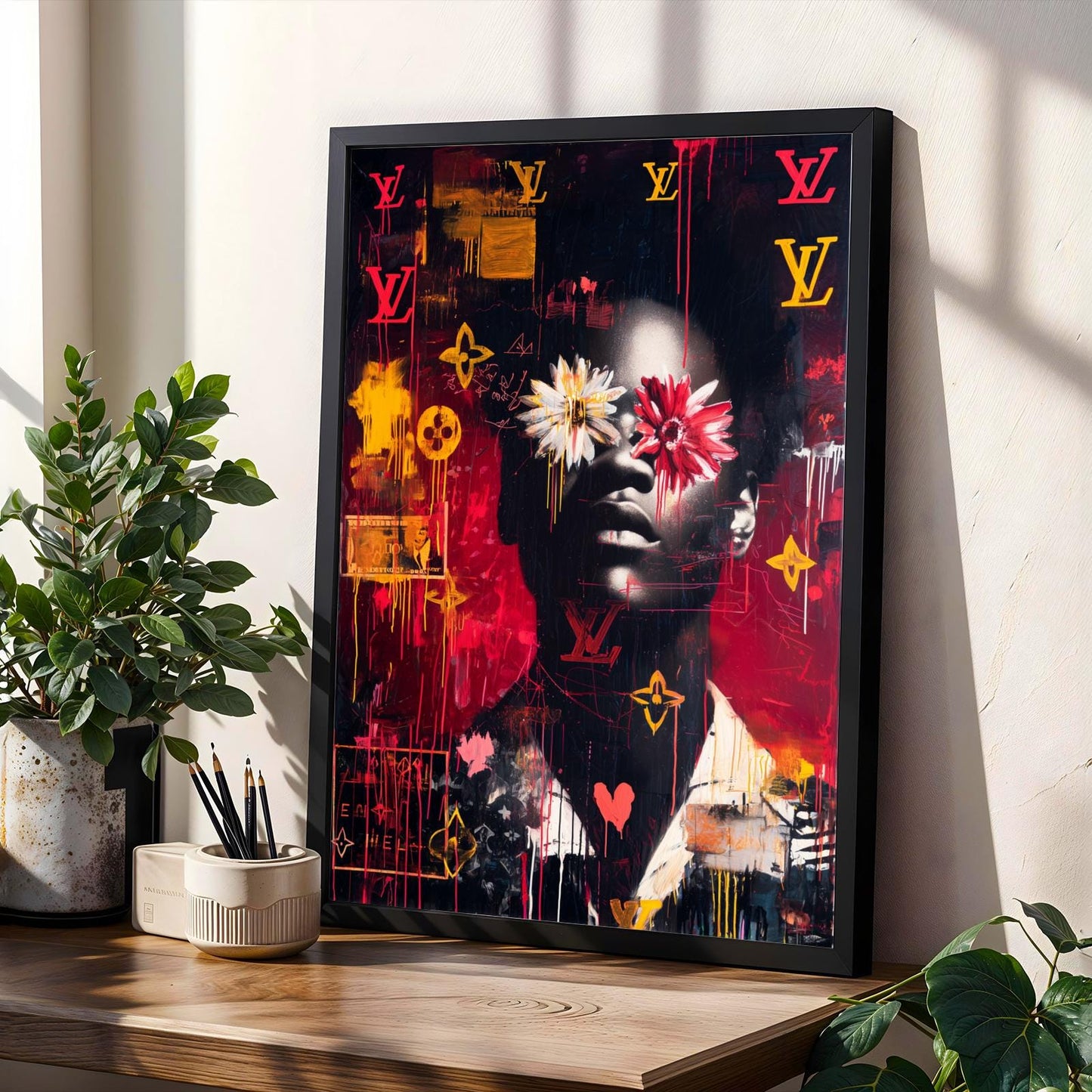 Monochrome Portrait Wall Art Print Soluna Soul