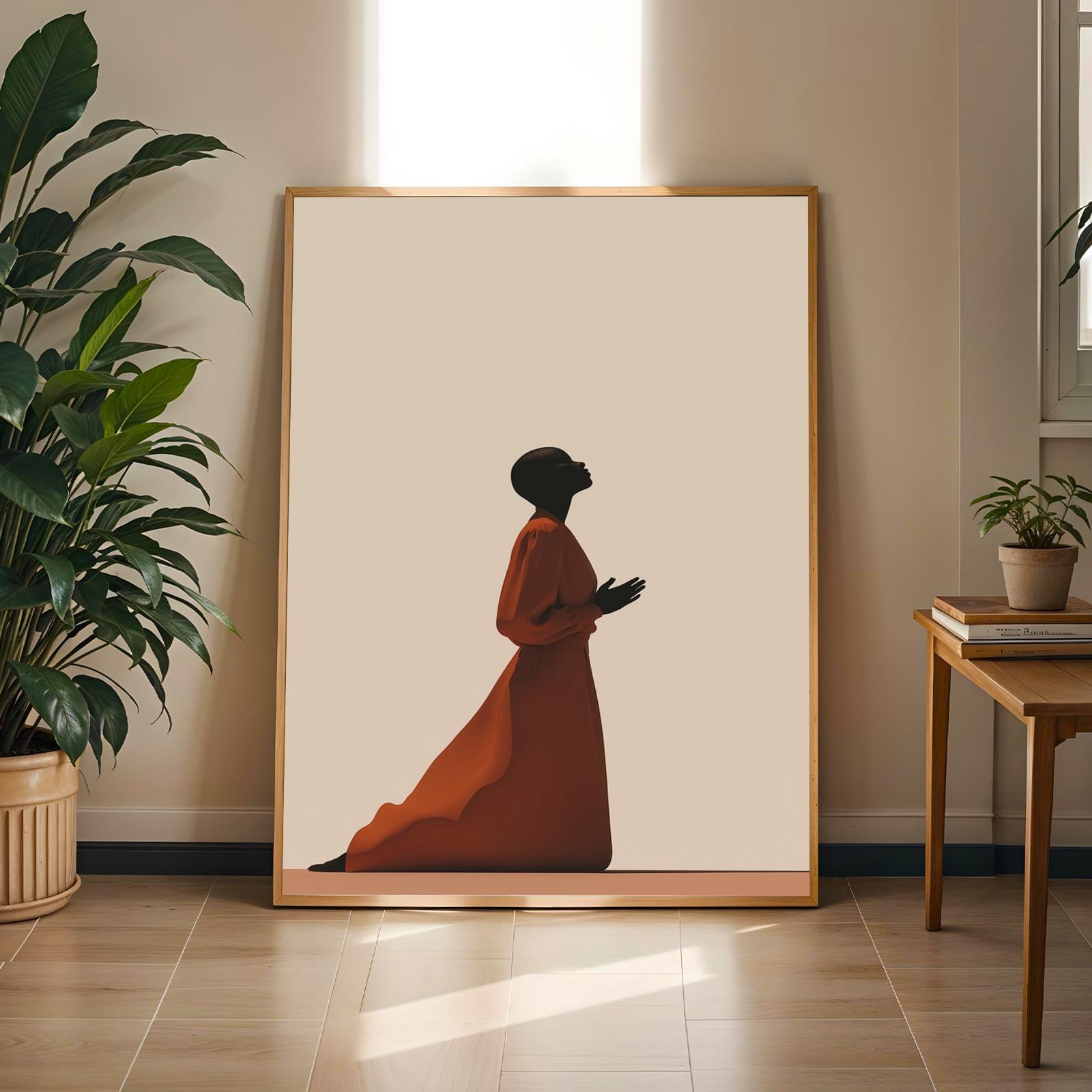 Surrender Silhouette Wall Art Print Soluna Soul