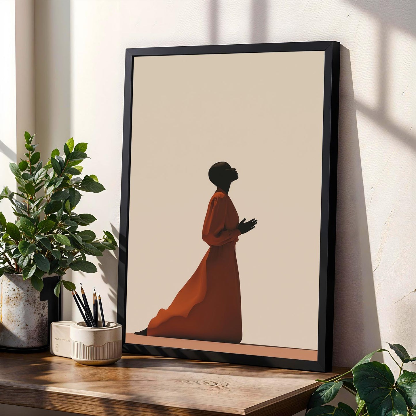 Surrender Silhouette Wall Art Print Soluna Soul