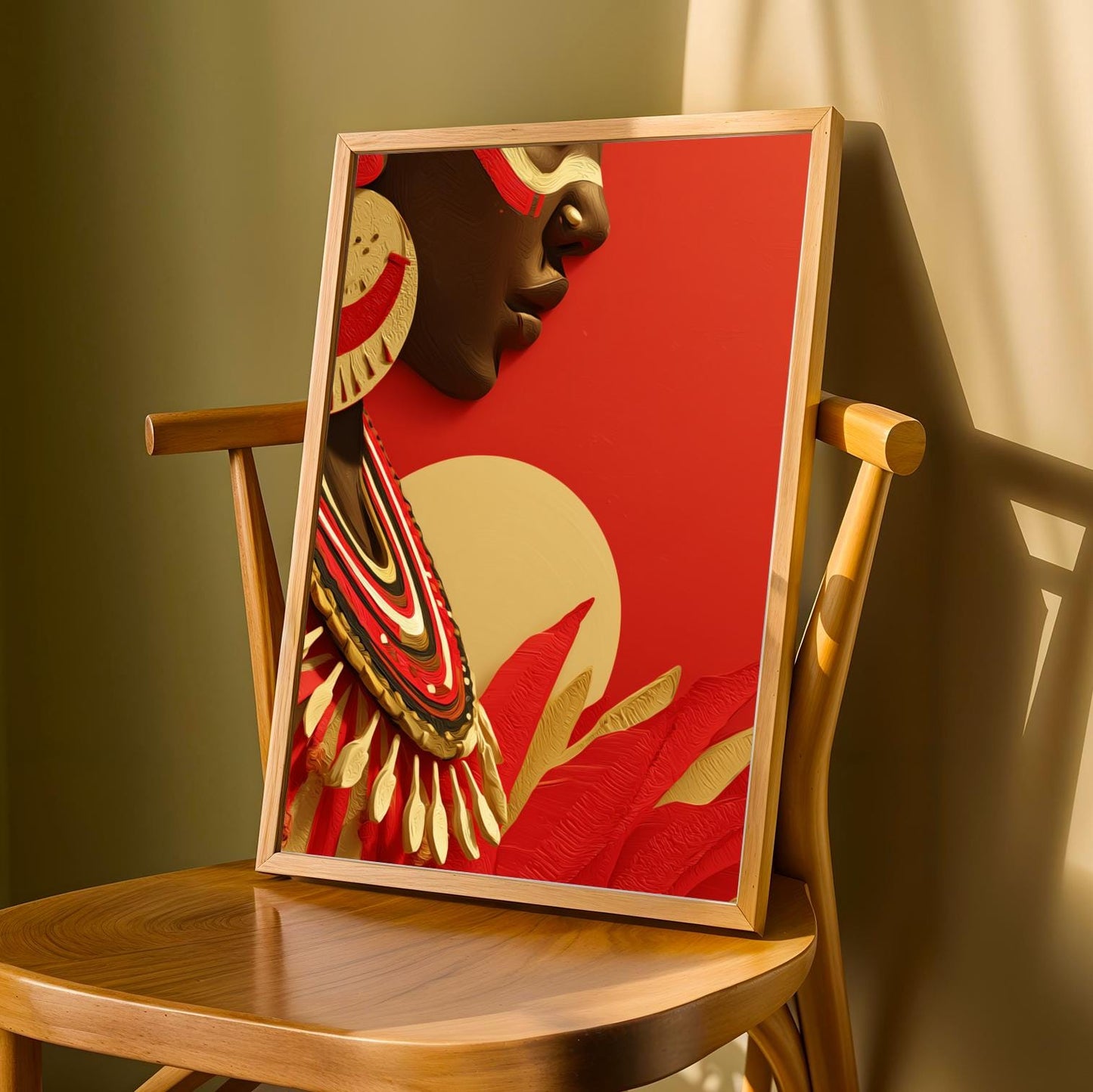 Adorned Figure Portrait Wall Art Print Soluna Soul