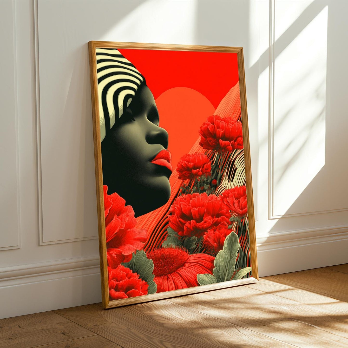 Surreal Feminine Portrait Wall Art Print Soluna Soul