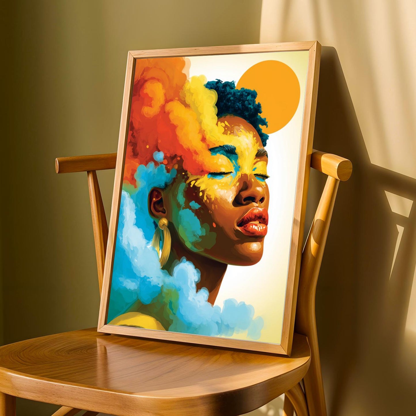Color-Splash Portrait Wall Art Print Soluna Soul
