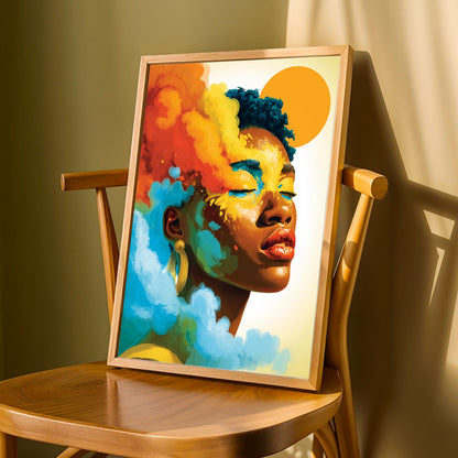 Color-Splash Portrait Wall Art Print Soluna Soul