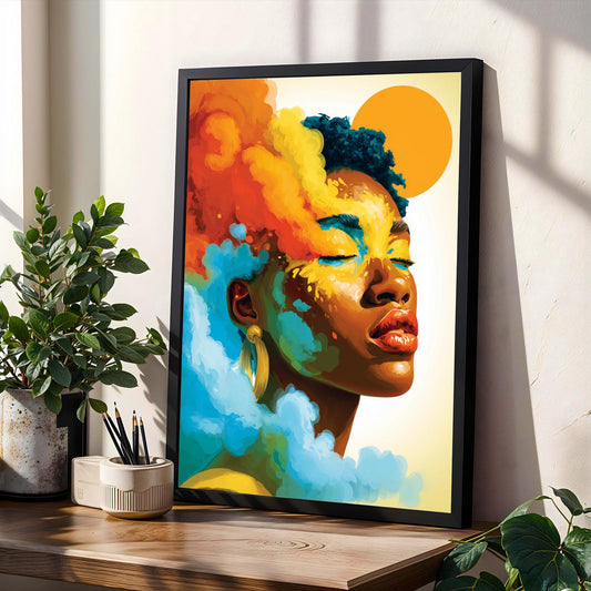 Color-Splash Portrait Wall Art Print Soluna Soul