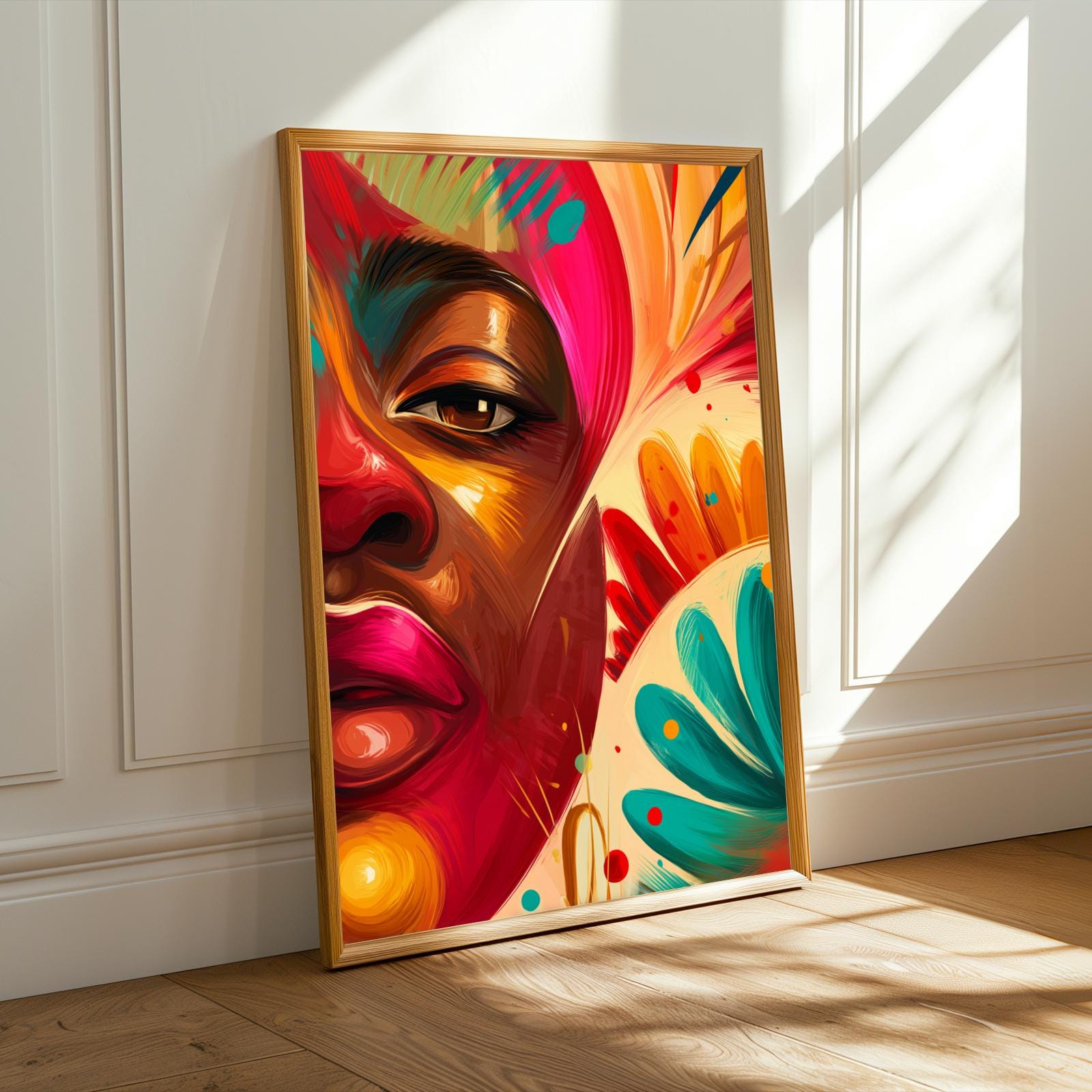 Abstract Multicolor Expressionism Wall Art Print Soluna Soul