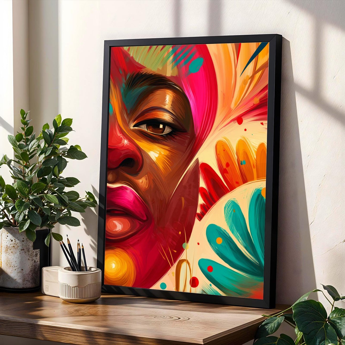 Abstract Multicolor Expressionism Wall Art Print Soluna Soul