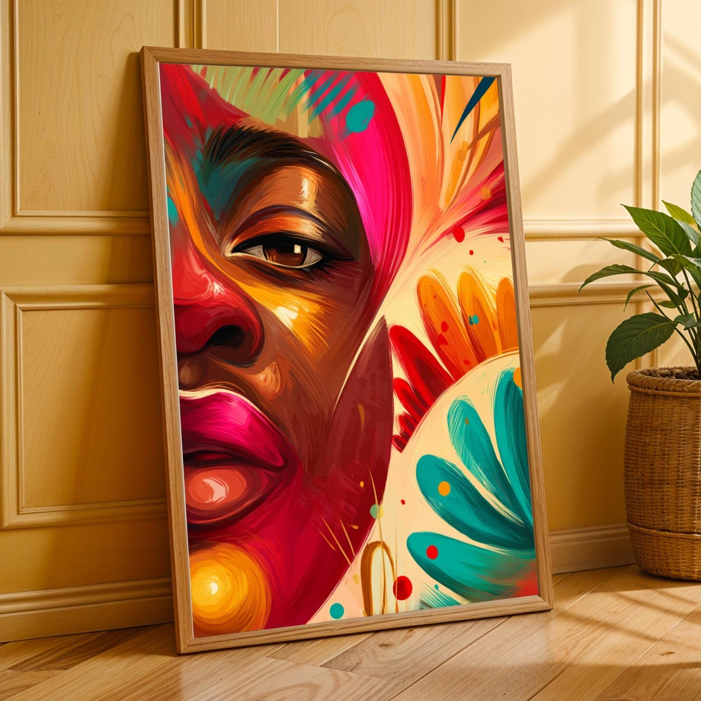 Abstract Multicolor Expressionism Wall Art Print Soluna Soul