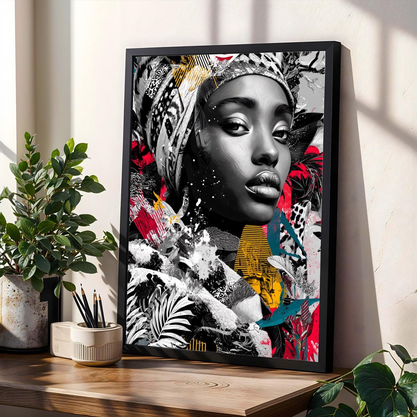 Regal Woman Portrait Wall Art Print Soluna Soul