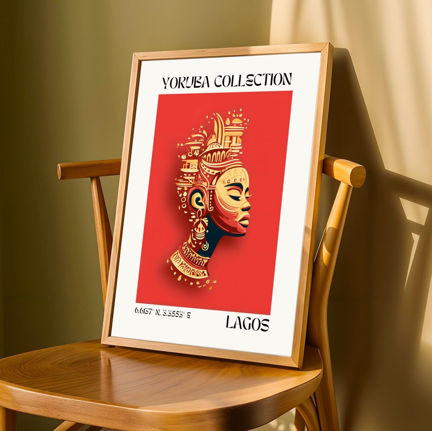 Yoruba Collection V4 Wall Art Print Soluna Soul