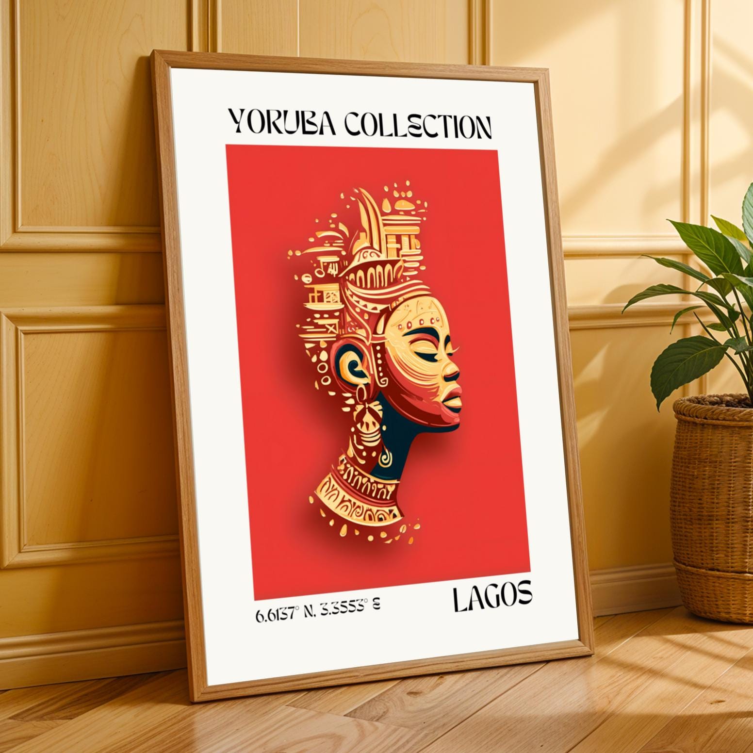 Yoruba Collection V4 Wall Art Print Soluna Soul