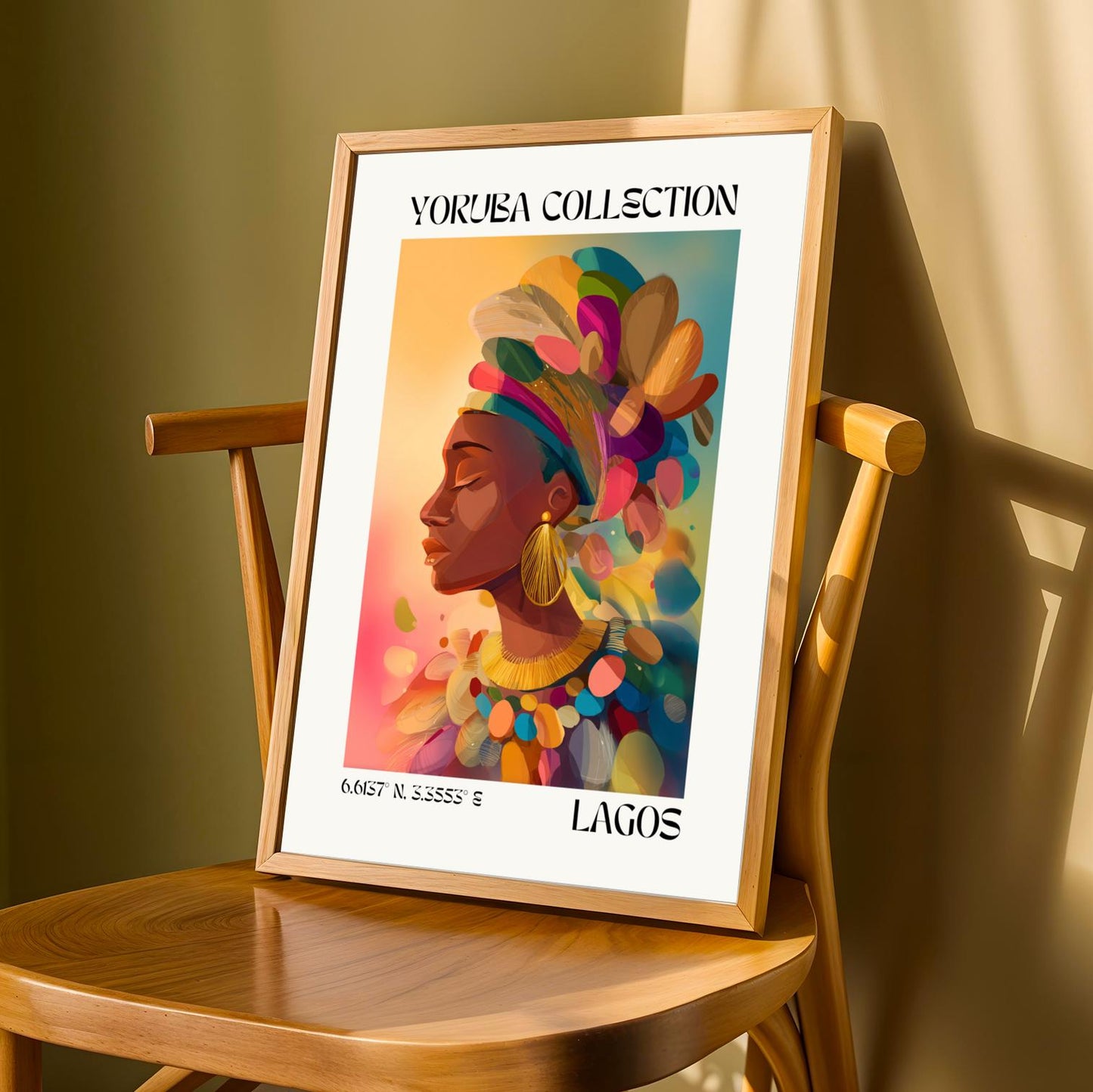 Yoruba Collection V5 Wall Art Print Soluna Soul