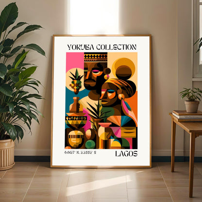 Yoruba Collection V6 Wall Art Print Soluna Soul