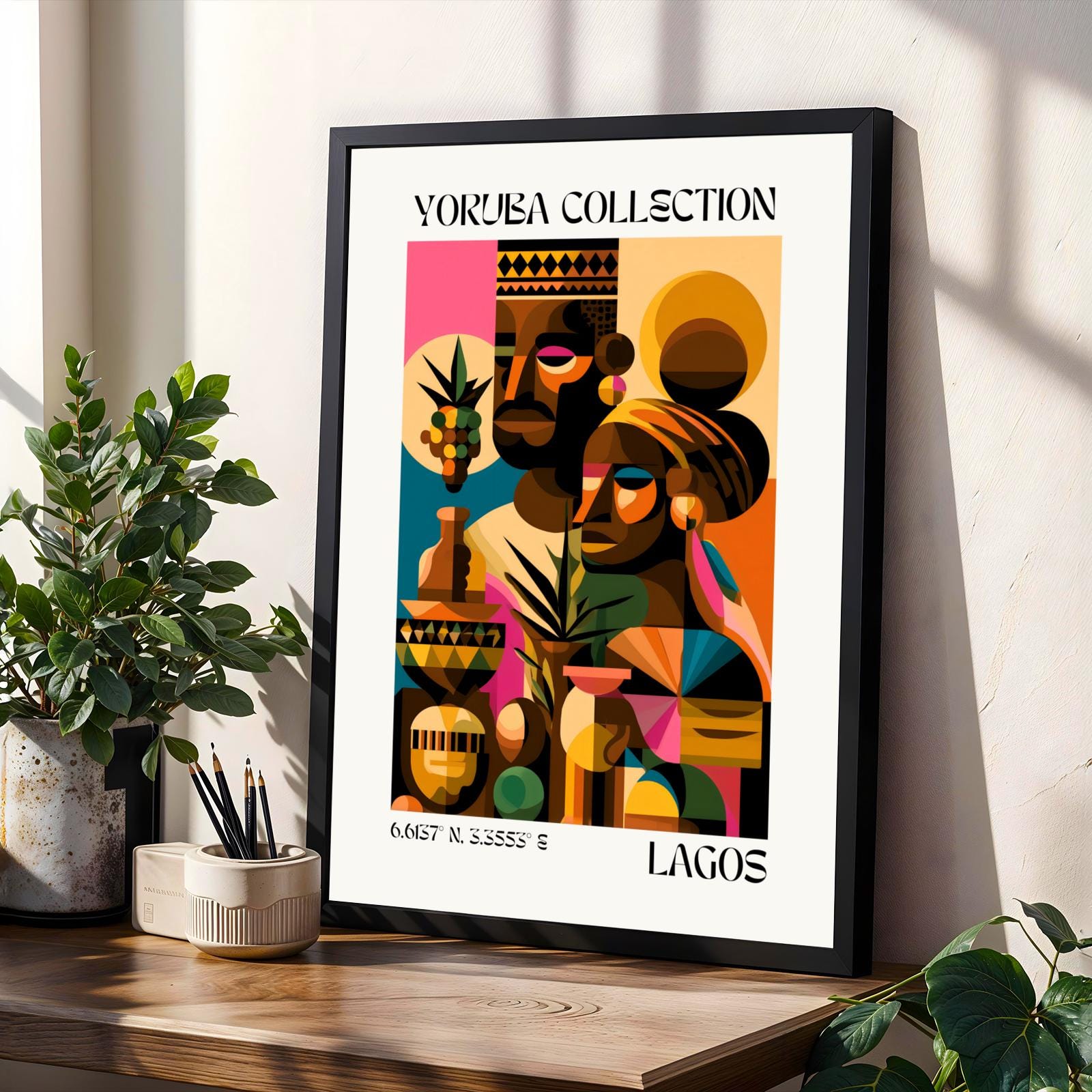 Yoruba Collection V6 Wall Art Print Soluna Soul