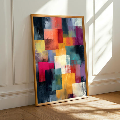 Abstract Color Block Wall Art Print Soluna Soul